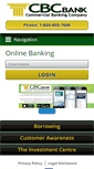 Mobile Screenshot of cbcbank.com